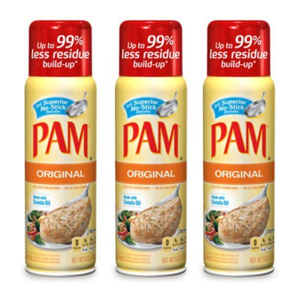 Pam Cooking Spray Original (6oz) 3 stuks