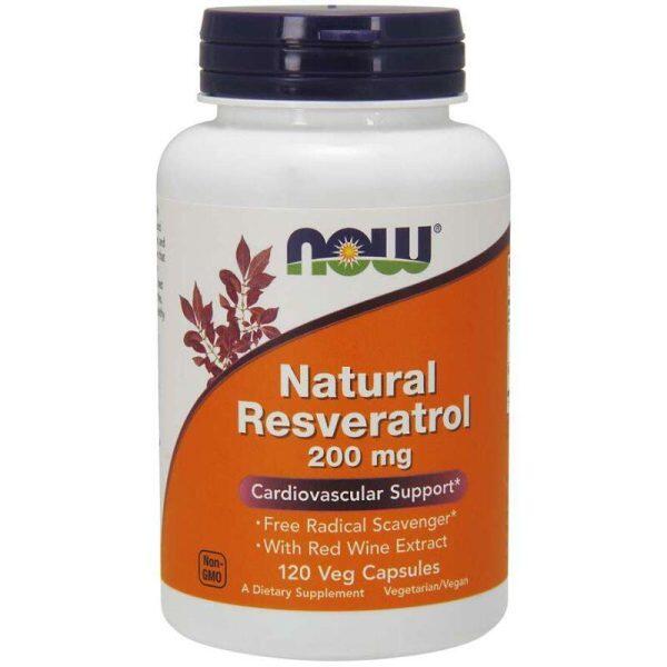 Natural Resveratrol 200, 120 Vcaps