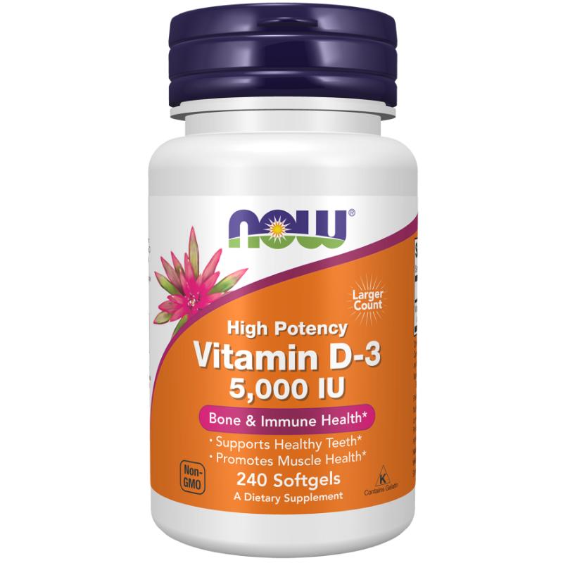 Vitamin D3 5000IU (240 softgels)