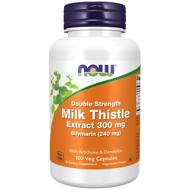 Double Strength Milk Thistle Extract 300 mg (100 Veggi Capsules)