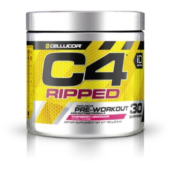 C4 Ripped Pre-Workout, 30 Servings Raspberry Lemonade