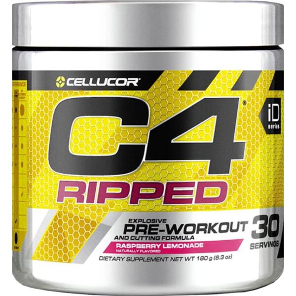 C4 Ripped Pre-Workout (30 Servings) Raspberry Lemonade