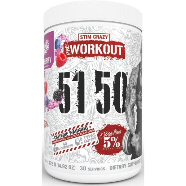 5150 Pre-Workout (30 servings) Wild Berry Rich Piana 5%