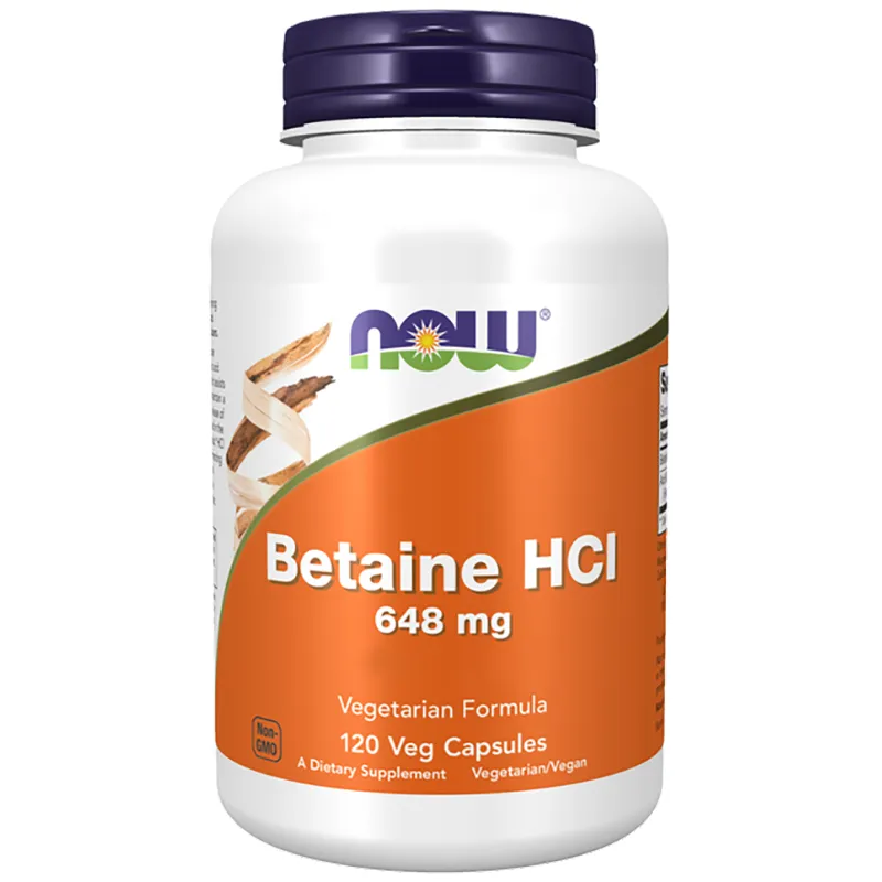 Betaine HCI 648mg (120 Vcaps)