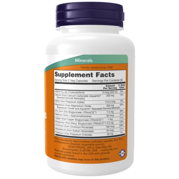 Now Foods Full Spectrum Mineral Caps (120 Vcaps)
