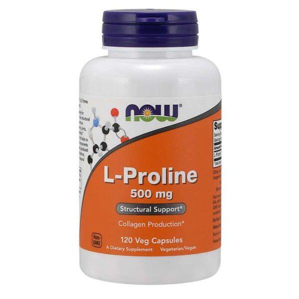 L-Proline 500mg, 120 Vcaps