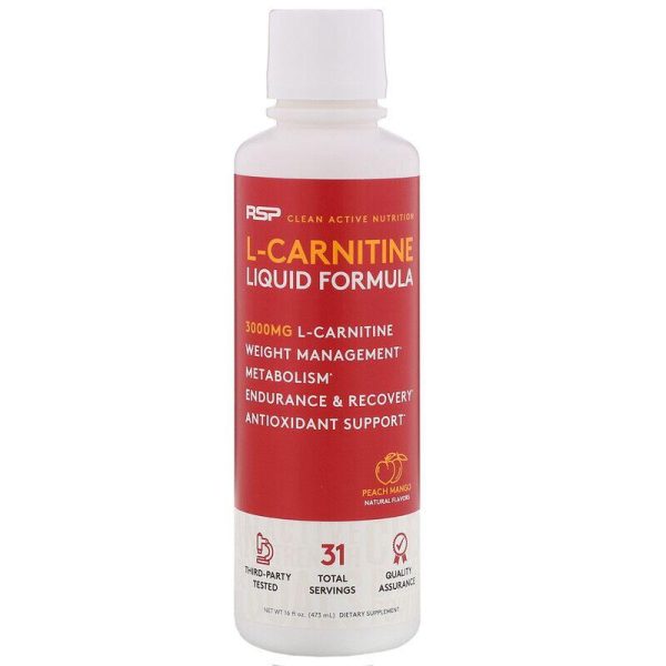 Liquid L-Carnitine 3000, 473 ml Peach Mango New