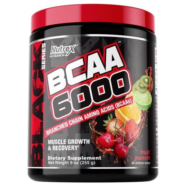 BCAA 6000, 255 gram Fruit Punch