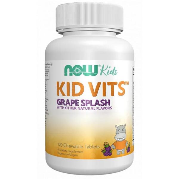Kid Vits™ Grape Splash (120 Chewables) Now Foods