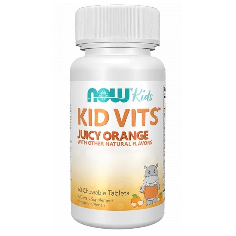 Kid Vits™ Juicy Orange (60 Chewables) Now Foods