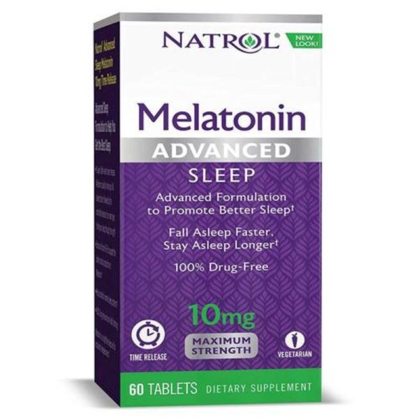 Melatonin Advanced Sleep Time Released, 10mg (60 tabs) Box