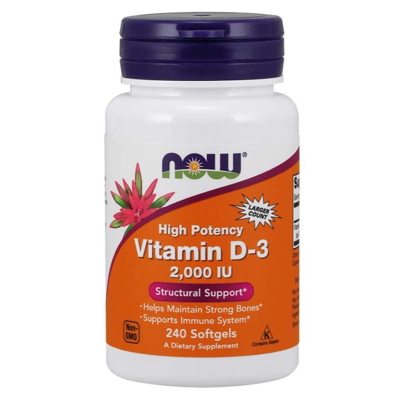 Vitamin D3 2000IU, 240 softgels