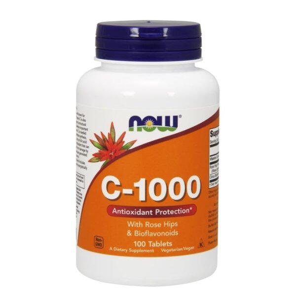 Vitamin C-1000 Sustained Release With Rose Hips (100 tabl)