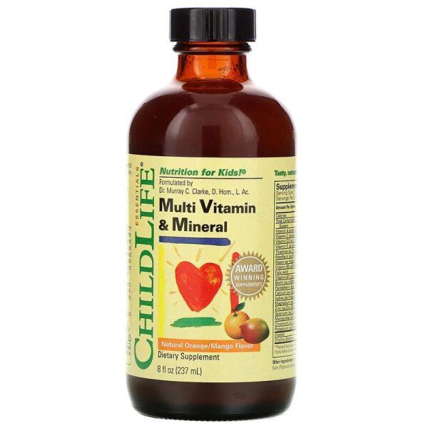 Multi Vitamin & Mineral, Natural Orange/Mango Flavor (237 ml)