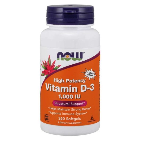 Vitamin D3 1000IU (360 softgels)