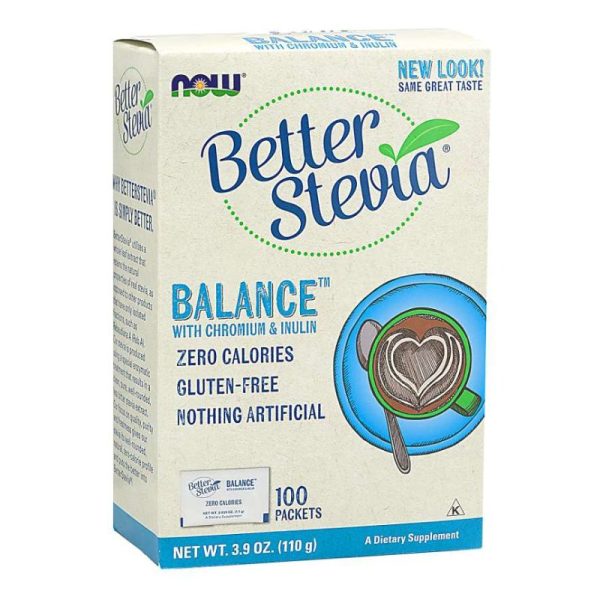 BetterStevia® Balance with Chromium & Inulin (100 Packets)