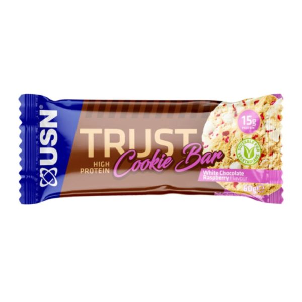 Trust Cookies Bar (12x60 gr) White Chocolate Raspberry