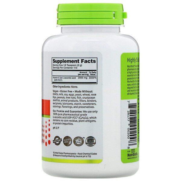 Ascorbic Acid label