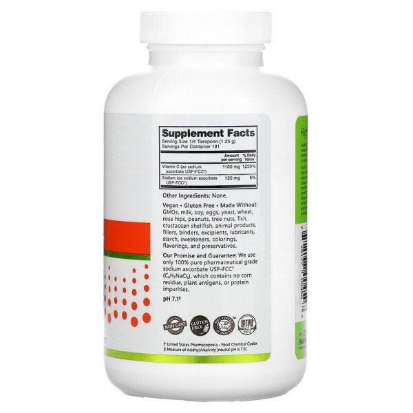 Sodium Ascorbate label