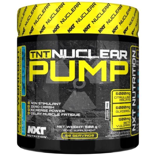 TNT Nuclear Pump (50 servings) Icy Blue Razz