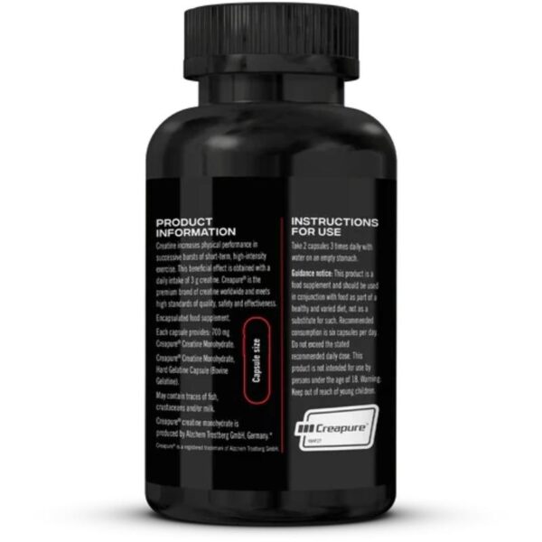 Creatine Caps Creapure® (90 caps) label Reflex Nutrition