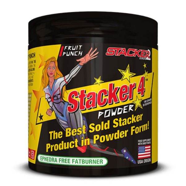 Stacker 4 Powder (50 servings) Fruit Punch