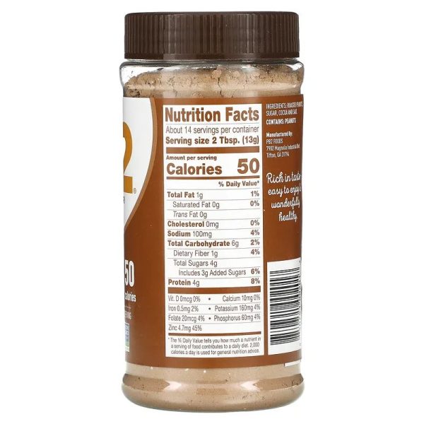 PB2 Peanut Powder with Cocoa (184 gram) Facts