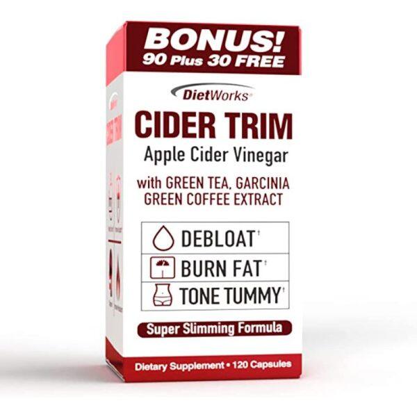 DietWorks® Cider Trim Apple Cider Vinegar (90+30 Caps)