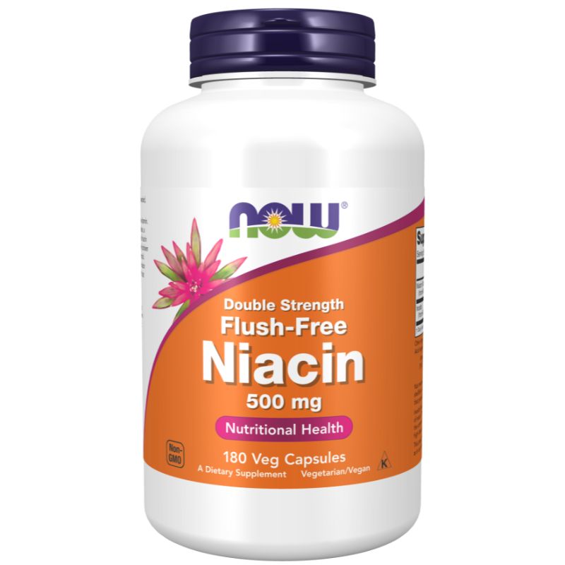 Niacin 500mg Flush Free Double Strength (180 Veg Capsules)