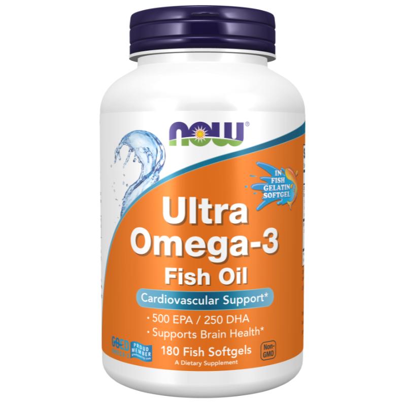 Ultra Omega-3 Fish Oil (180 fish gelatin softgels)
