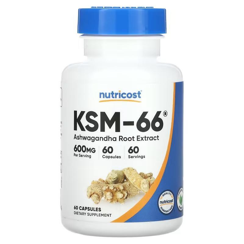 KSM-66® Ashwagandha Root Extract 600mg (60 Vcaps)