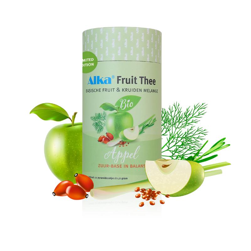 Alka® Fruit Thee, Basische Fruit (22 zakjes) Appel