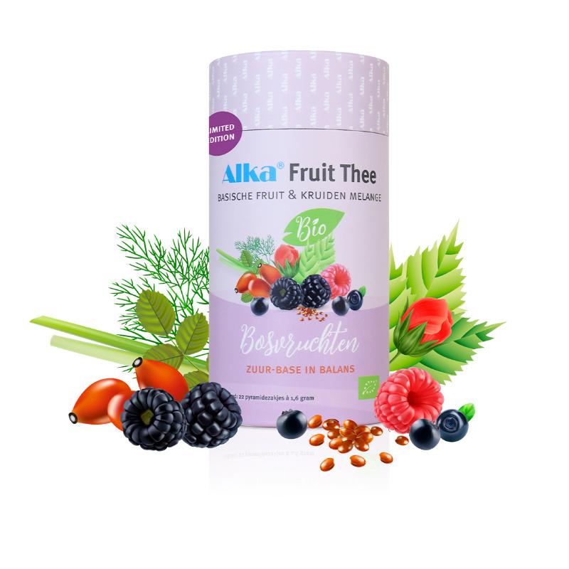 Alka® Fruit Thee, Basische Fruit (22 zakjes) Bosvruchten