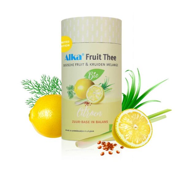 Alka® Fruit Thee, Basische Fruit (22 zakjes) Citroen