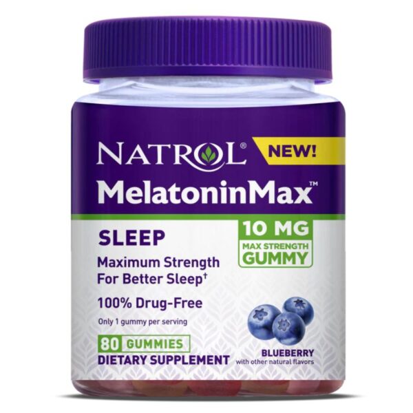 MelatoninMax Sleep 10mg Blueberry (80 gummies)