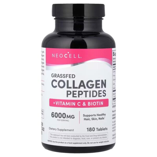Grassfed Collagen Peptiden + Vitamin C & Biotin (180 tabl) NeoCell
