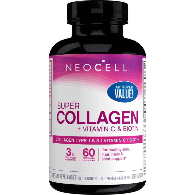 Super Collagen + Vitamin C & Biotin (180 tabl)