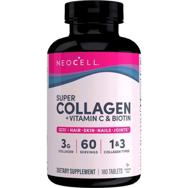 Super Collagen + Vitamin C & Biotin (180 tabl)