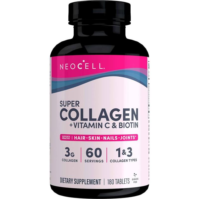 Super Collagen + Vitamin C & Biotin (180 tabl)