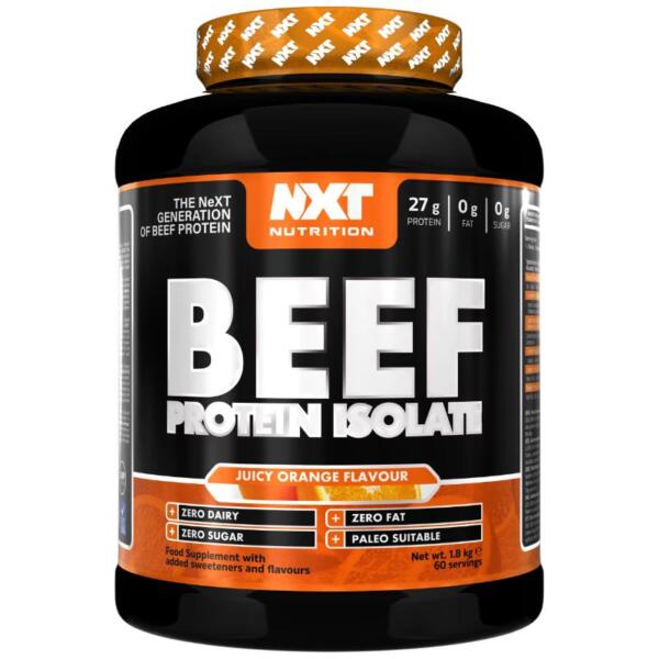 NXT Nutrition BEEF Protein Isolate (1.8kg) Jucy Orange