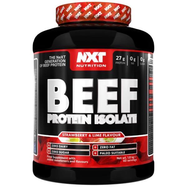 NXT Nutrition BEEF Protein Isolate (1.8kg) Strawberry Lime