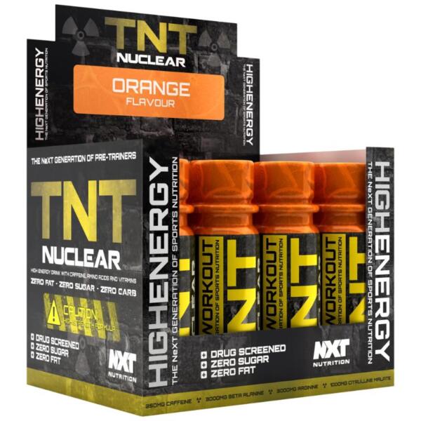 NXT Nutrition TNT Nuclear Shots (12 pack) Orange