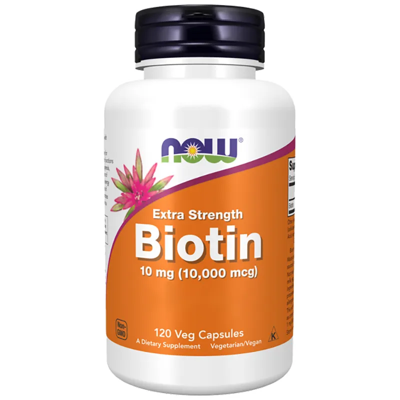 Now Foods Biotin Extra Strength 10.000 mcg (120 veggi caps)