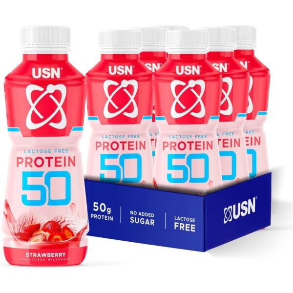 USN Trust 50 Protein (6 x 500ml) Strawberry
