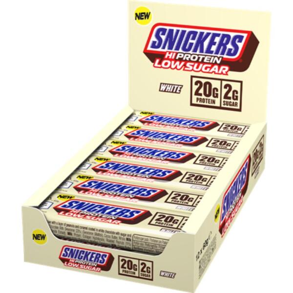 Snickers Hi Protein Low Sugar (12 x 57g) White Chocolate