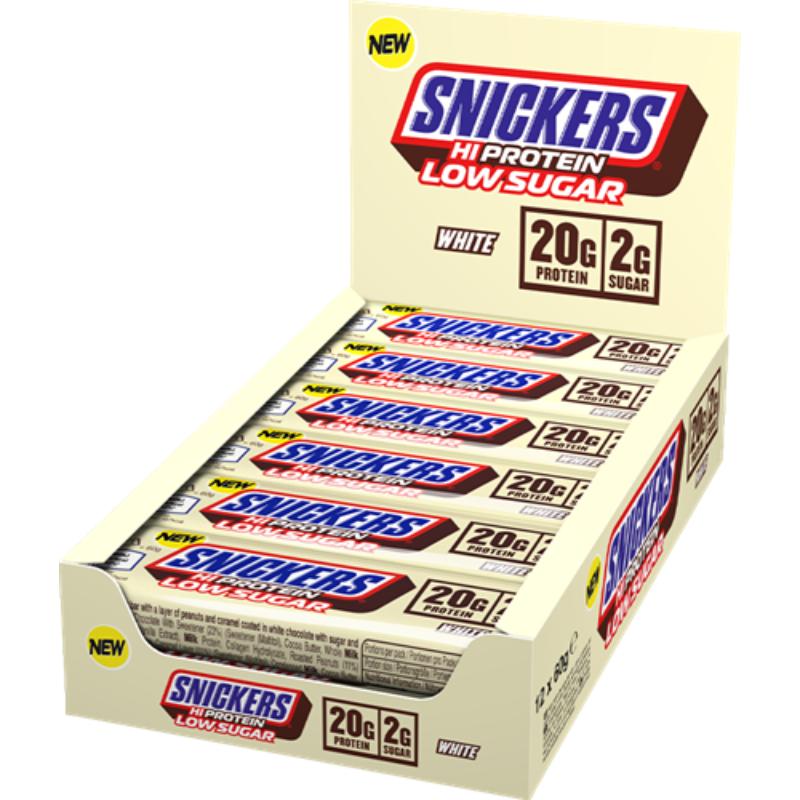 Snickers Hi Protein Low Sugar (12 x 57g) White Chocolate