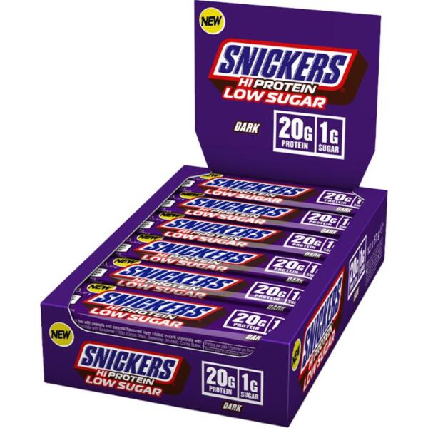 Snickers Hi Protein Low Sugar (12 x 57g) Dark Chocolate