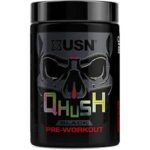 USN QHUSH Black Pre Workout (20 servings) Berry Blaze