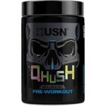 USN QHUSH Black Pre Workout (20 servings) Blue Raspberry