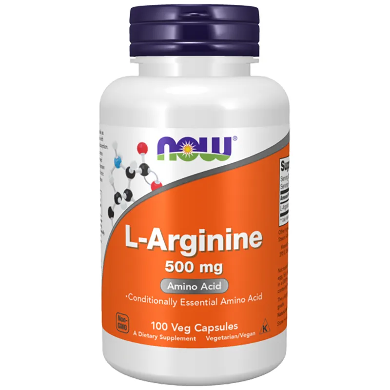L-Arginine 500 mg (100 Veg Caps) Now Foods